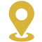 gold locator pin icon