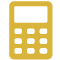 gold calculator icon